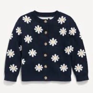 Floral-Print Button-Front Crew-Neck Cardigan for Toddler Girls 3T